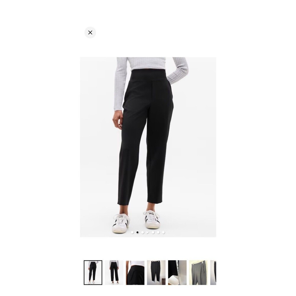Athleta Endless High Rise Pants Sz 2 Black Stretch Workwear Professional Comfort